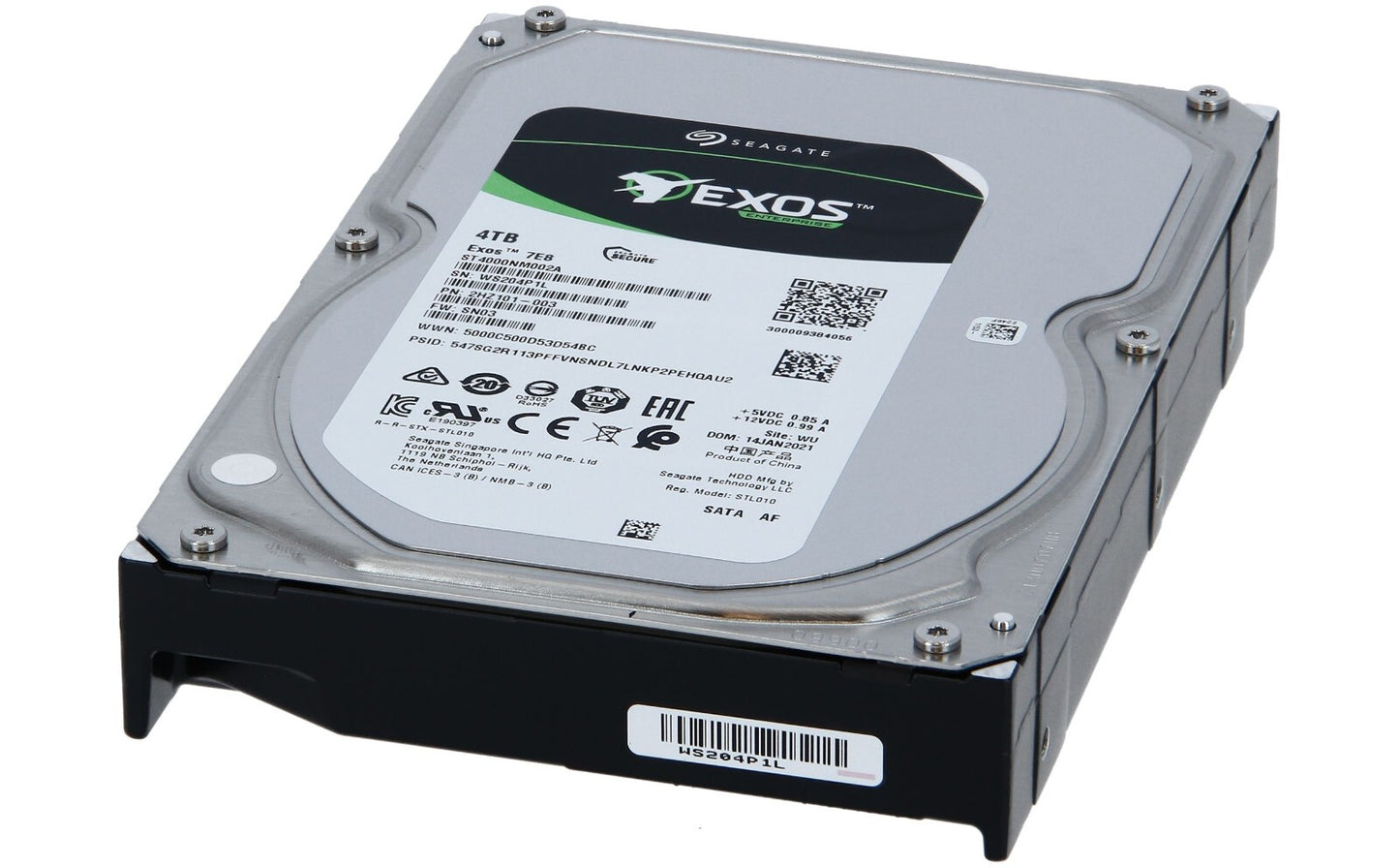 Seagate 4TB Exos 7E8 ST4000NM002A Hard Drive SATA 6Gb/s 7200 RPM