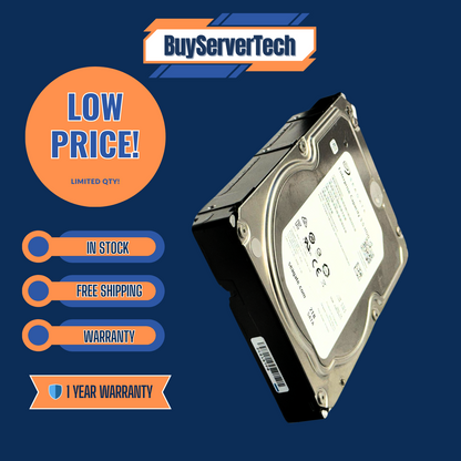 Seagate ST2000NM0055 2TB 7200RPM SATA 6Gb/s 3.5" HDD | Enterprise | 0 Hours