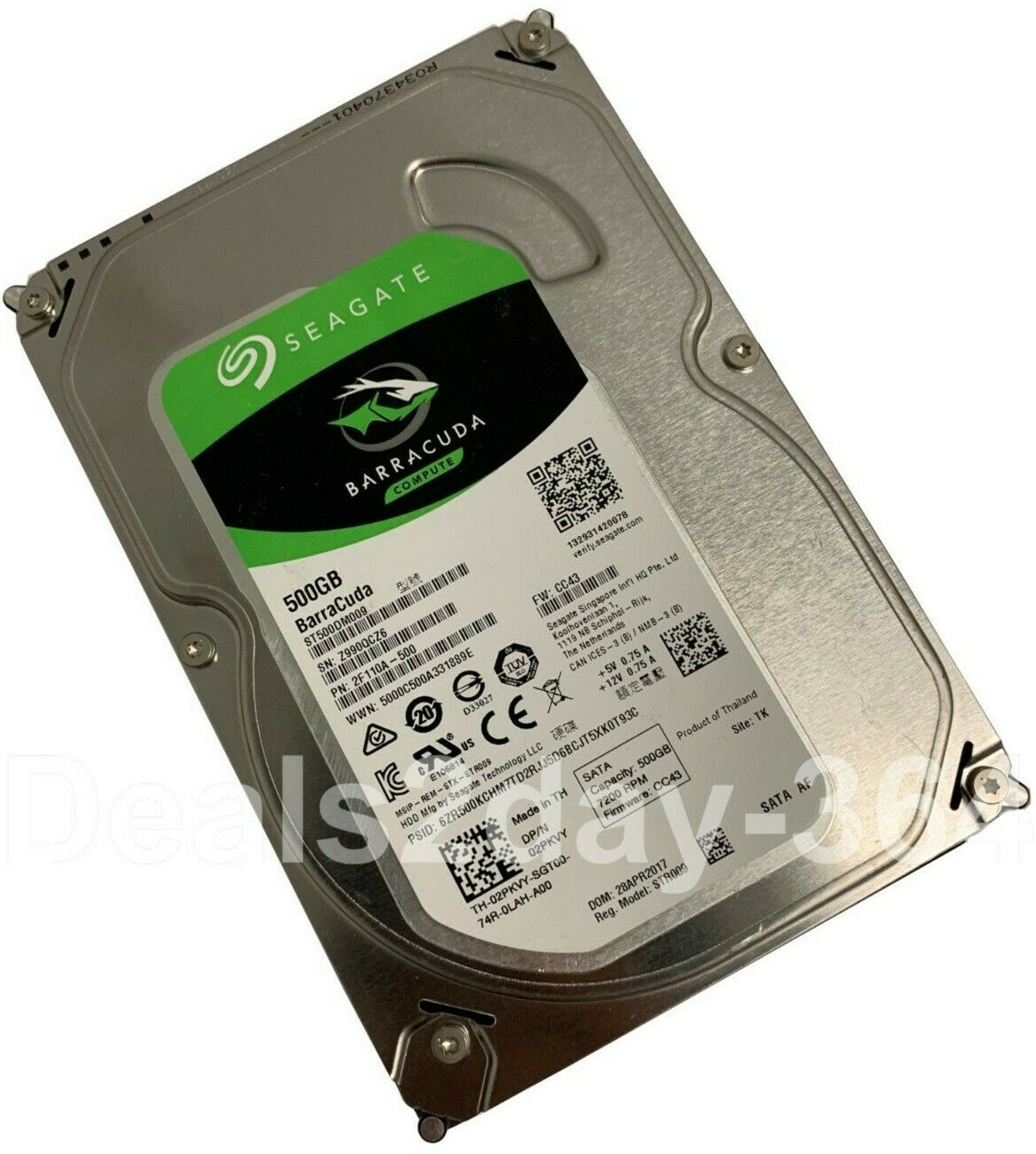 Seagate Barracuda ST500DM009 500GB SATAIII 6.0Gb/s 32MB 3.5"