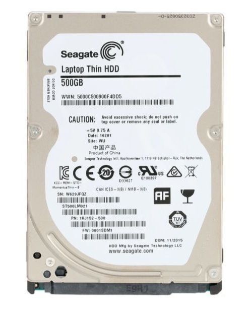Seagate Laptop Thin HDD ST500LM021 500GB 2.5"SATA 6Gb/s Internal Hard Disk Dri