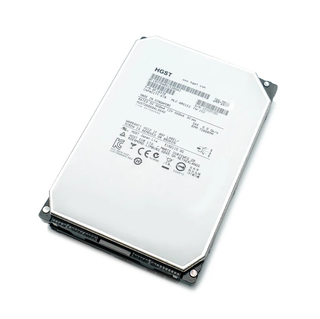 HGST HUS726060ALS640 3.5" 6TB SAS 7200RPM 6Gbps Hard Drive 