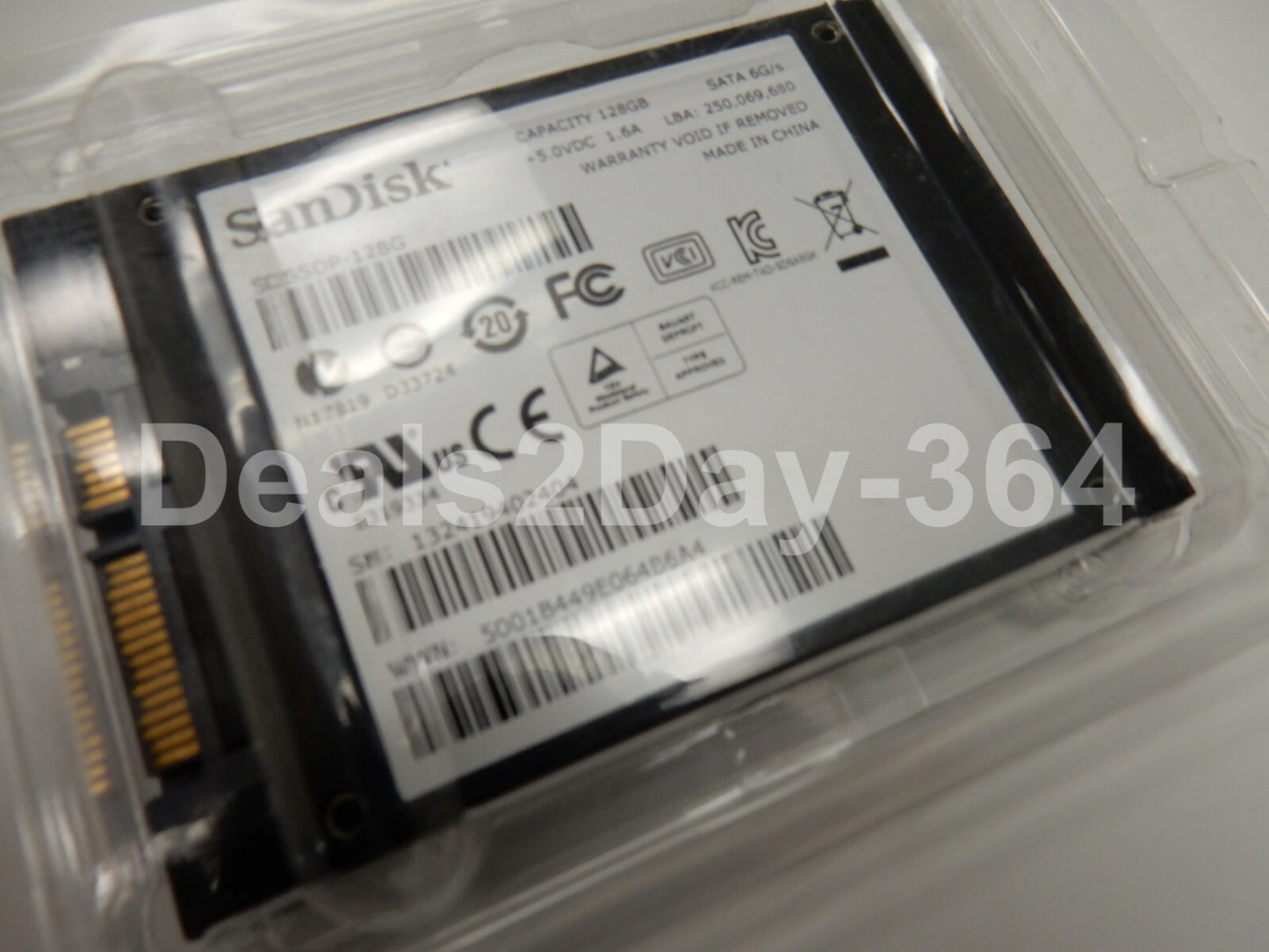 SanDisk SDSSDP-128G 128GB 6GB/s 2.5in SATA SSD With Read Up To 475MB/s