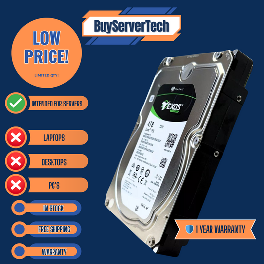Seagate ST4000NM0115 Enterprise Capacity 3.5'' HDD 4TB 7200 RPM 512e SAS Drive