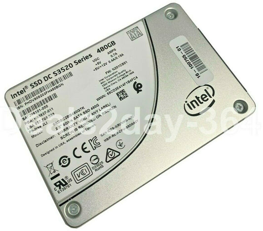 Intel SSD DC S3520 Series SSDSC2BB480G7K 480GB SATA III 6.0Gbps SSD 2.5"