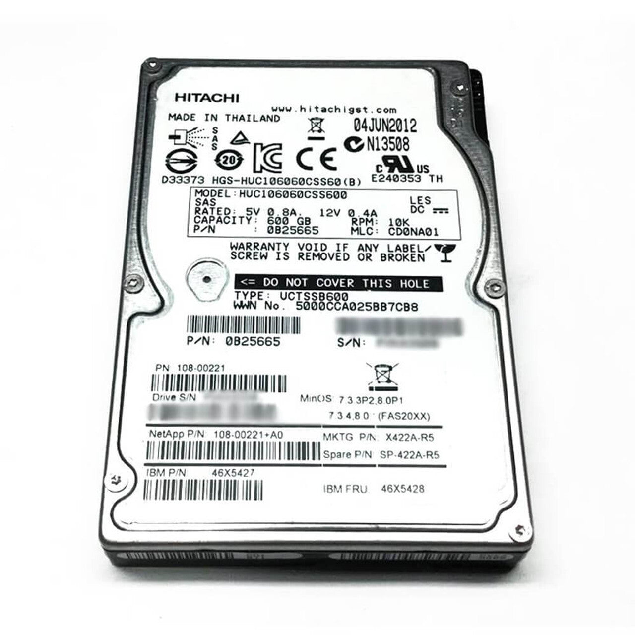 HUC106060CSS600 HGST 600GB 6Gb/s SAS 10K SFF ENT HDD NEW