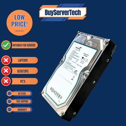 Seagate ST31000640SS 1TB 7.2K 3.5" SAS 3Gb/s HDD Barracuda ES.2 | Recertified