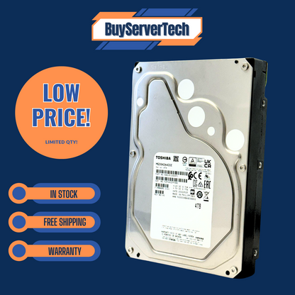 Toshiba MG08ADA400E 4TB 7200RPM 3.5" SATA 6Gb/s HDD 256MB 0HRS 512e Enterprise