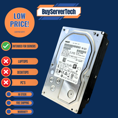 HGST 0F22807 3TB 7200RPM SAS 12Gbps 3.5" HDD | HUS726030AL5211 | 1YR Warranty