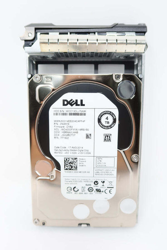 N36YX 0N36YX Dell ENTERPRISE 4TB 7.2K RPM 6Gb/s 3.5" SATA SERVER HDD Hard Driv