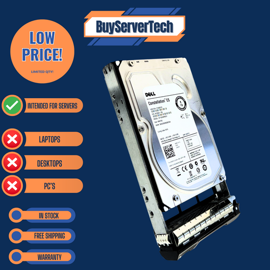 Dell 740YX ST1000NM0001 1TB 7200RPM SAS 6Gbps 3.5" HDD | Zero Hours | 1YR Warr