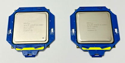 LOT QTY 2 of INTEL XEON 10 CORE E5-2690 V2 25MB 3.00GHZ CPU SR1A5