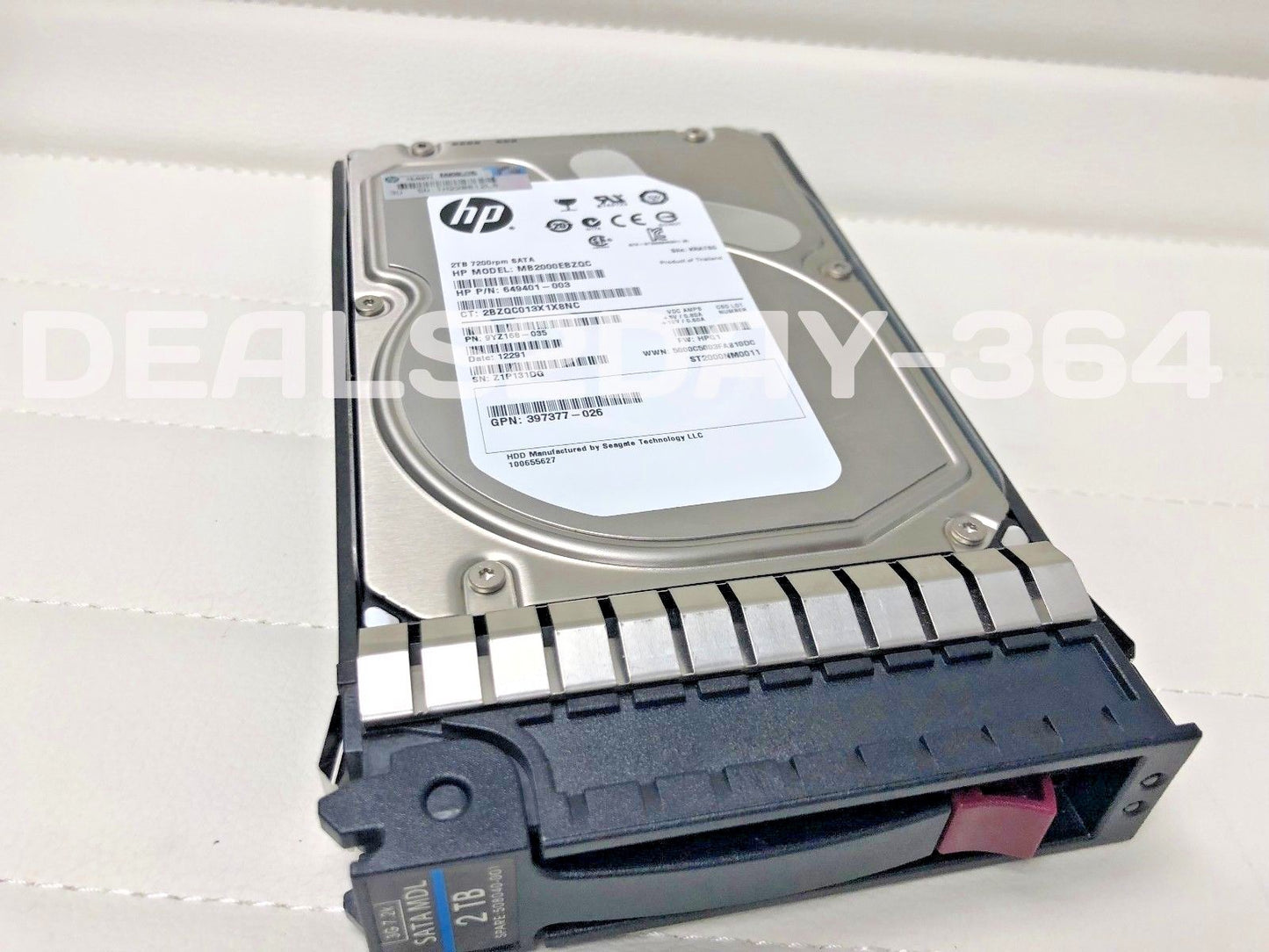 HP 507632-B21 508040-001 397377-025 507631-003 2TB 7.2K SATA 3.5" Hard Drive