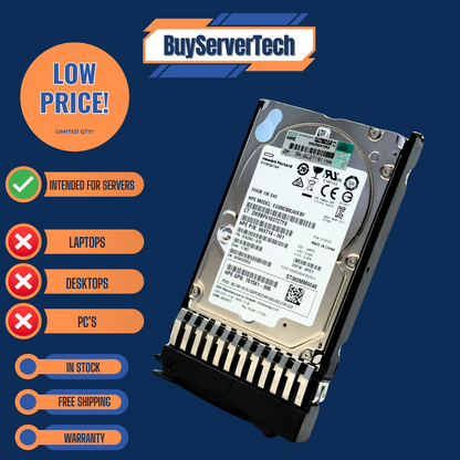 HPE 785071-B21 300GB 10K SAS 12Gbps 2.5" HDD | NEW | 785412-001 | SFF | 1YR