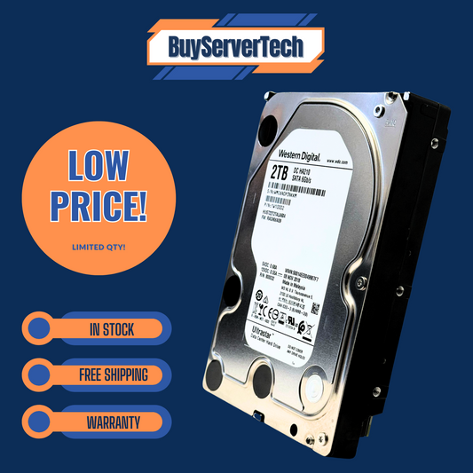 WD Ultrastar DC HA210 2TB 7200RPM SATA 6Gb/s 3.5" HDD HUS722T2TALA604 Hard Dri