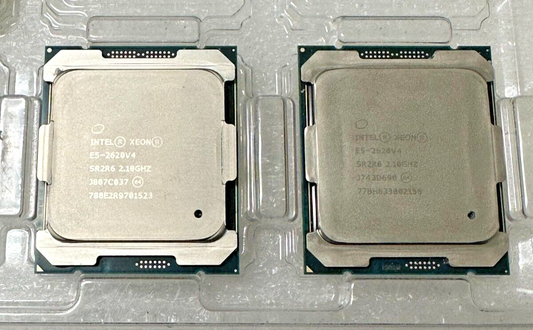 Lot of 2 Intel Xeon E5-2620 V4 SR2R6 8-Core 2.1GHz 20MB FCLGA2011-3 Processor