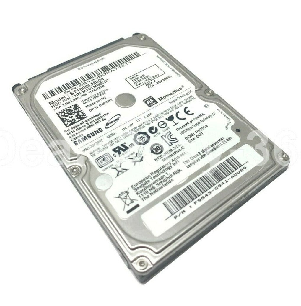 ST1000LM024 Seagate 1TB 5.4K RPM 3Gb/s 2.5" SATA LAPTOP, PS3/4 , XBOX Hard Drive