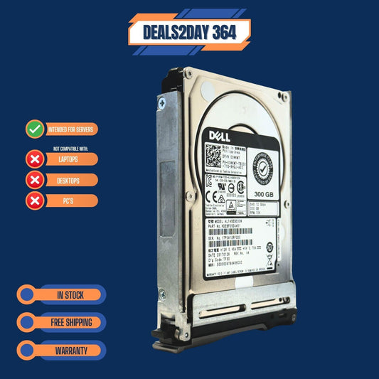 Dell 03NKW7 300GB 10K SAS 12Gb/s 2.5" HDD AL14SEB030N SFF Server Hard Drive