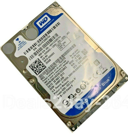 WD Scorpio WD2500BPVT 250GB 5.4K RPM 3Gb/s 8MB 2.5" SATA Laptop HARD DRIVE