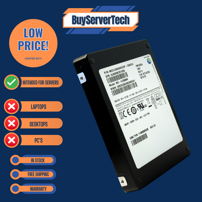 Samsung MZ-ILS800N 800GB SAS 12Gb/s 2.5" SSD PM1635A EMC - 1 Year Warranty