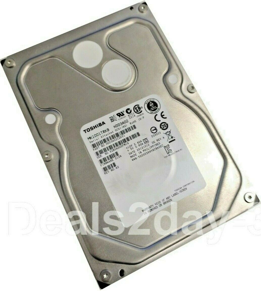 Toshiba MK1001TRKB 1 TB 7.2K RPM Internal 3.5"  SAS Drive