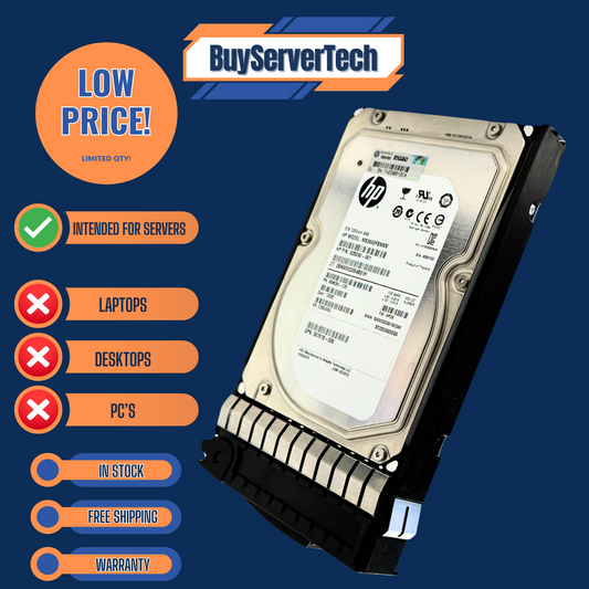 HP 652766-B21 653959-001 638521-002 3TB SAS 7.2K LFF HDD | 0 Hours | Caddy | 1