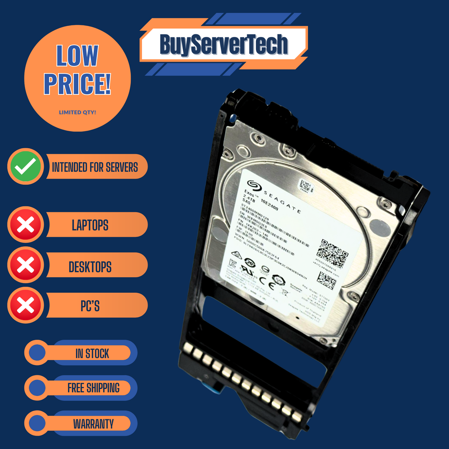 HDS 5562956-A 2.4TB 10K SAS 2.5" HDD | VSP G200 G400 G350 G370