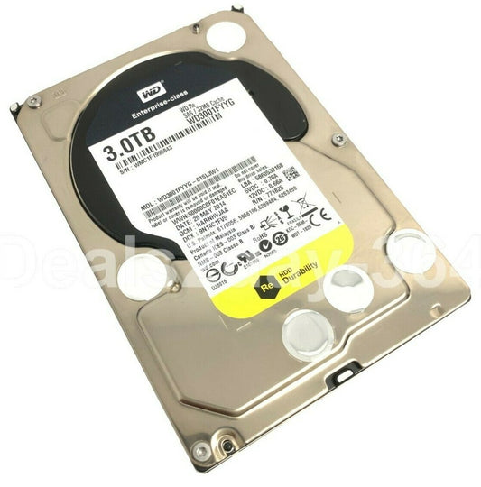 Western Digital 3TB 3.5" Hard Drive  WD3001FYYG 7200RPM 32MB Cache SAS 6Gb/s