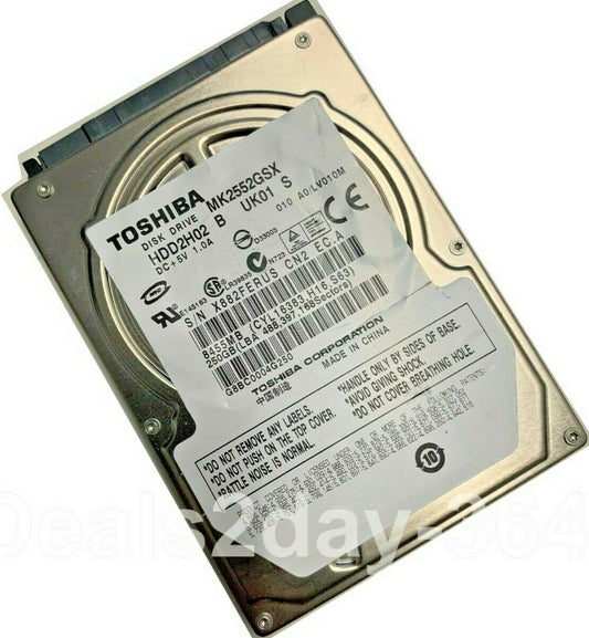 TOSHIBA MK2552GSX 5400 RPM 2.5inch laptop drive