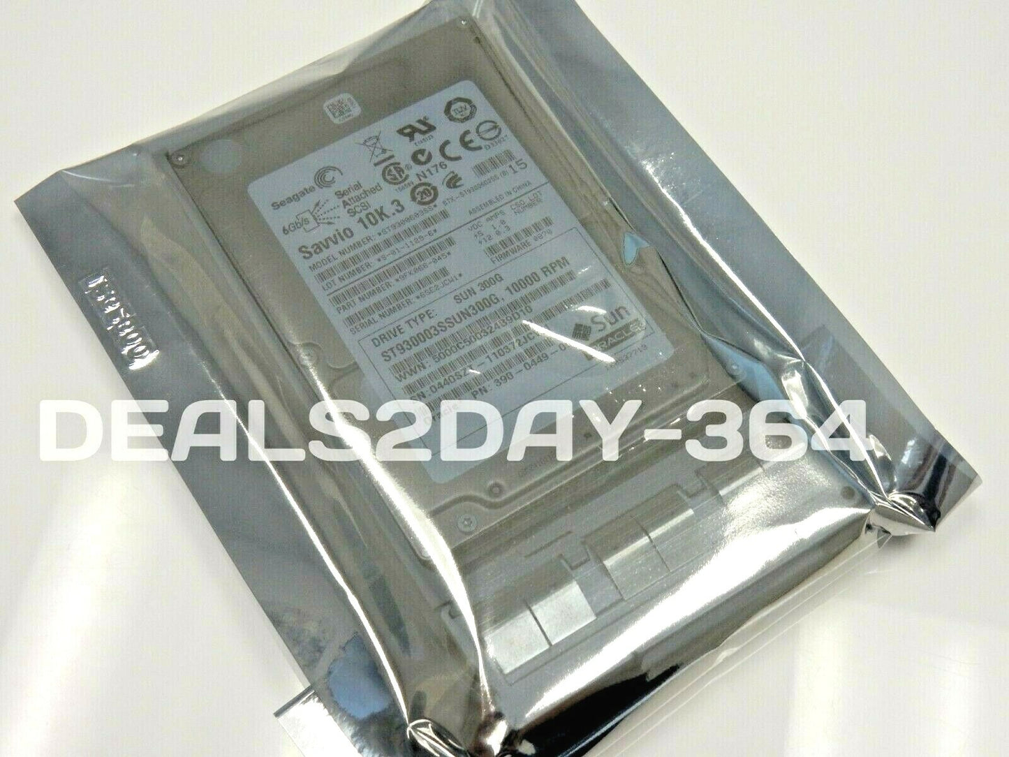 SUN 390-0449-05 ST930003SSUN300G 300GB 10K SFF 2.5" SAS HARD DRIVE