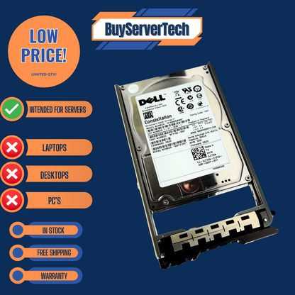 Dell J770N 500GB 7200RPM SATA 3Gbps 2.5" HDD | w/ Caddy | 0Hours 0J770N