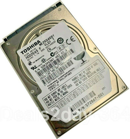 Toshiba MK2556GSY 250GB 7.2K RPM 3Gb/s 16MB 2.5" SATA Hard Drive (MK2556GSY)