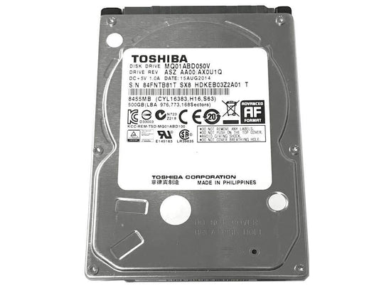Toshiba 500GB 5400RPM 8MB Cache 9.5mm SATA 3.0Gb/s 2.5" Notebook Hard Drive 0 