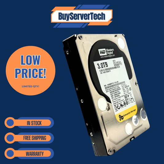 WD RE 3TB 7200RPM 6Gb/s 3.5" SATA HDD WD3000FYYZ 64MB Cache Enterprise Zero Ho
