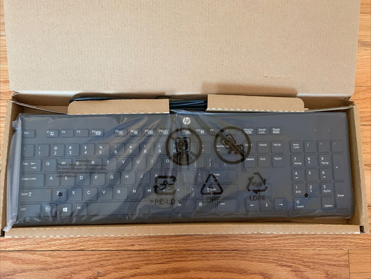 BRAND NEW HP Keyboard Business Black Slim USB Windows Enhanced P/N 803181-001
