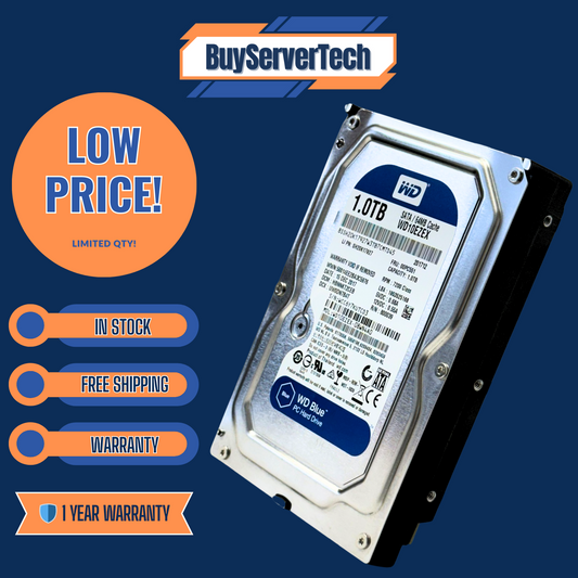 Western Digital WD10EZEX 1TB 7200RPM SATA 6Gb/s 64MB 3.5" HDD | Windows HD | 1