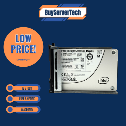 Dell DC S4500 04T7DD 960GB SATA 6Gbps 2.5" SSD | Dell Tray |  4T7DD