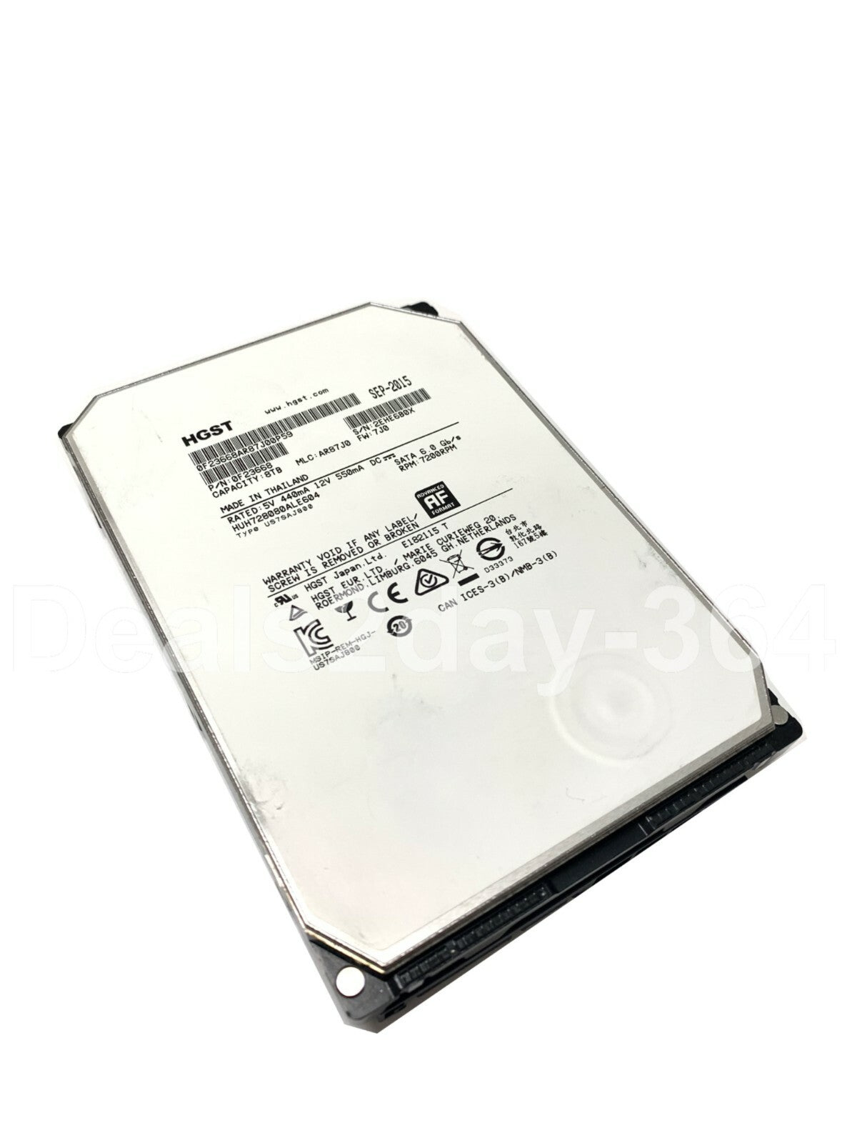 HGST Ultrastar He8 8TB SATA 6Gb/s 3.5" Enterprise HDD (HUH728080ALE604)