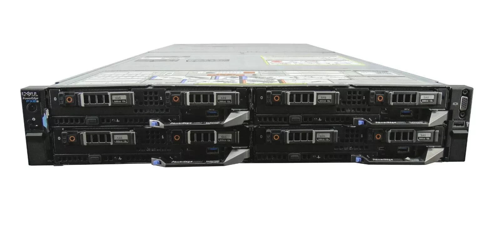 Dell Poweredge FX2S with 4x FC630 8x E5-2698 2.2GHz  512gb Ram  H730p  8x 960g