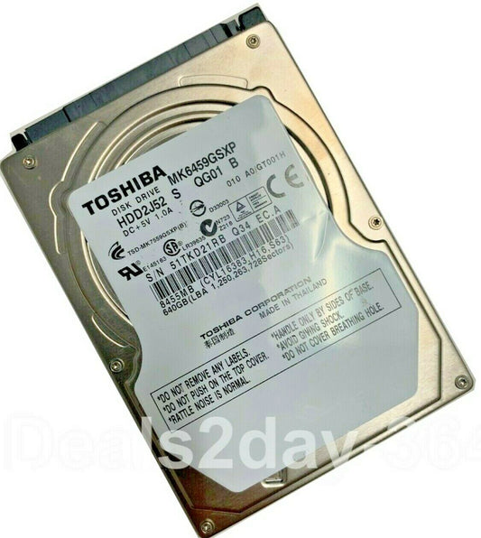 Toshiba MK6459GSXP 640GB SATA 2.5"   Hard Drive  laptop