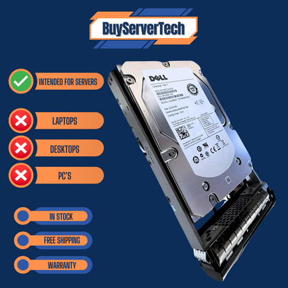 Dell W347K ST3600057SS 600GB 15K RPM 6Gb/s 3.5" SAS 0W347K HDD | (NEW 0 HOURS)