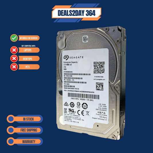 NEW Seagate ST2000NX0433 2TB 7200RPM 128MB SAS 12Gb/s 2.5" 15mm Enterprise HDD