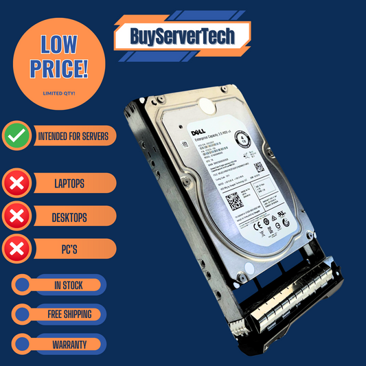 Dell XWM1W 4TB 7200RPM SAS 12Gbps 3.5" HDD | ST4000NM0005 | 0XWM1W - 1 Year Wa