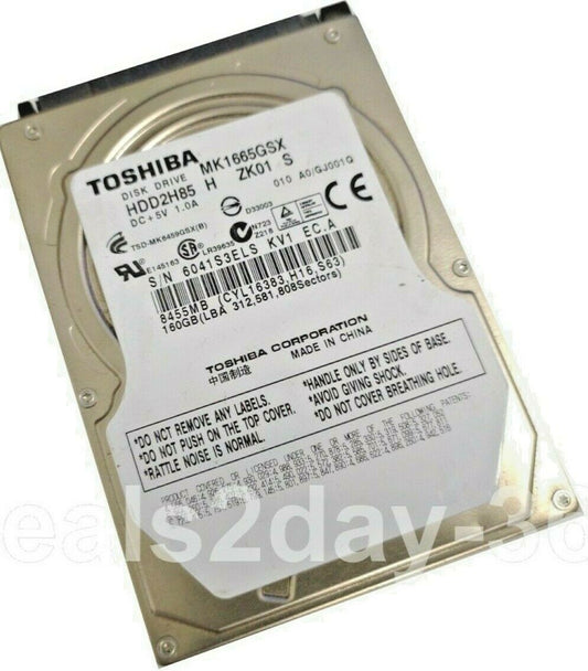  Toshiba MK1665GSX 160GB 2.5" SATA 3.0Gb/s Hard Drive laptop