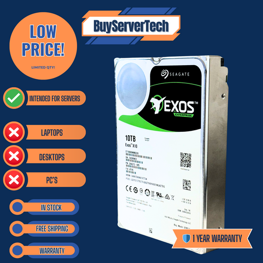 Seagate ST10000NM0226 10TB 7200RPM SAS 12Gbps 256MB 4Kn SED 3.5" HDD | 1YR