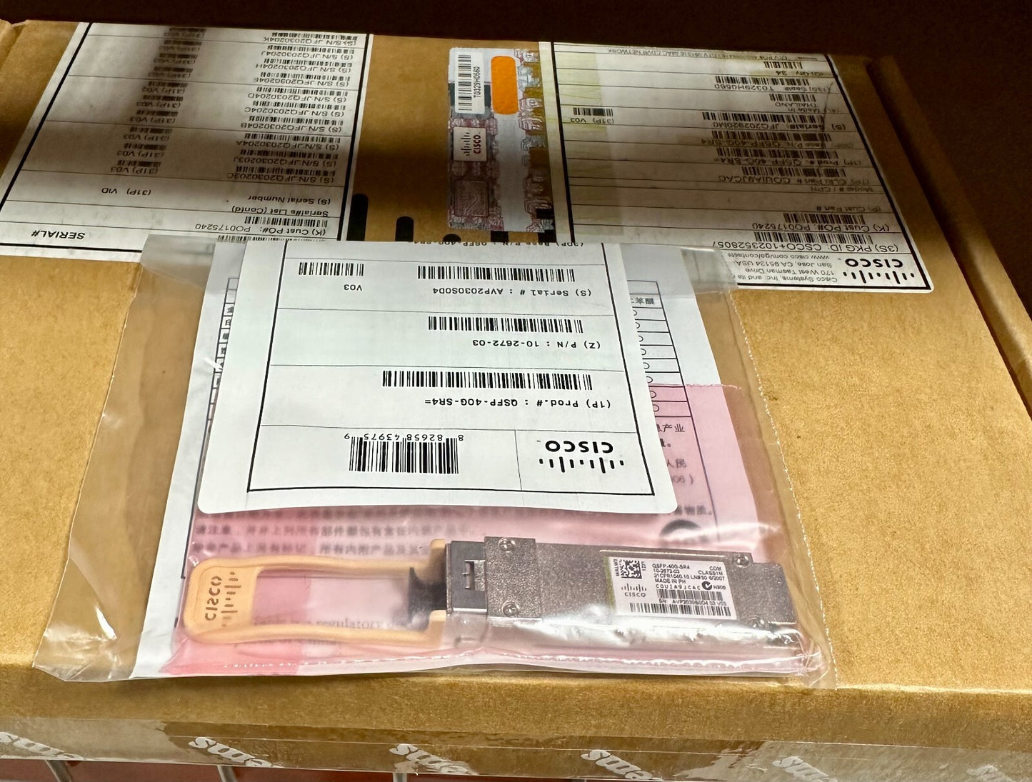 Brand New Sealed Cisco QSFP-40G-SR4 40GBASE-SR QSFP Transceiver Module