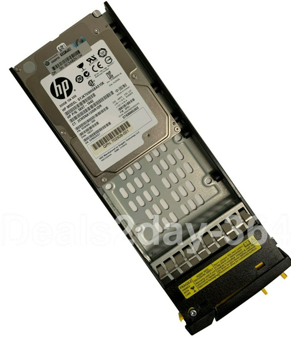 HP 300GB 15K RPM SAS 2.5 INCH SFF 6GB/S HARD DRIVE SYJKT0300GBAS15K LONG CADDY