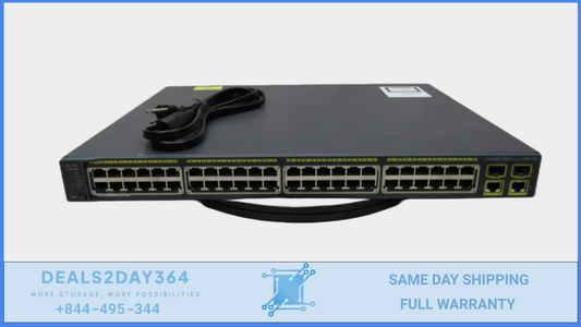 Cisco Catalyst 2960 WS-C2960-48PST-L 48-Ports Rack-Mountable Switch