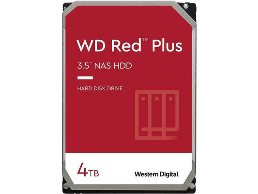 WD 4TB Red Plus NAS Internal Hard Drive HDD 5400RPM SATA WD40EFZX