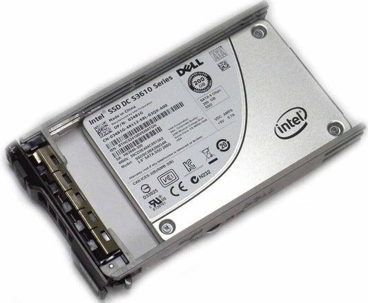3481G 03481G DELL DC S3610 SERIES 200GB 6Gb/s 2.5" MLC SATA SOLID STATE DRIVE