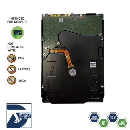 Seagate ST12000NM0027 Exos X12 12TB 12Gb 4KN 7.2K 256MB SAS 3.5" Hard Disk Drive